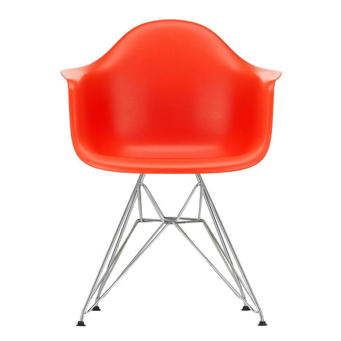Cadeira de Braços em Plástico Eames DAR / Base Cromada